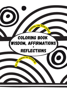 "I AM" Daily Coloring Book with Affirmations and Self-reflections